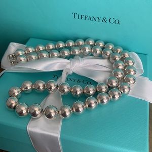 Tiffany & Co Hardwear 10mm Ball Necklace Sterling Silver 18 inches